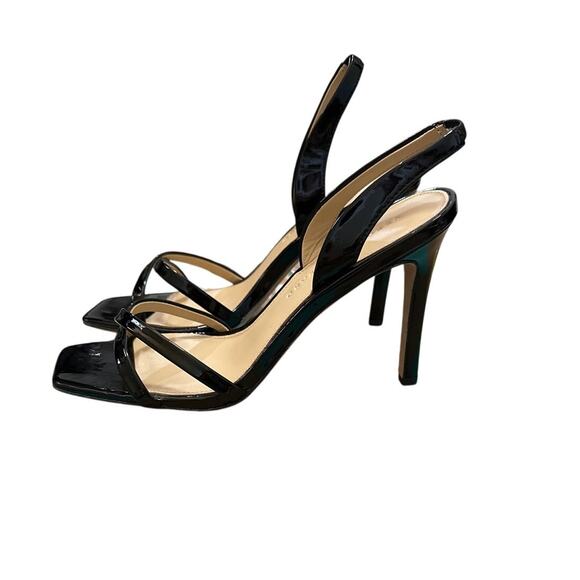 Veronica Beard Analita Patent Leather Halter Sandals Size 8 - Picture 2 of 6